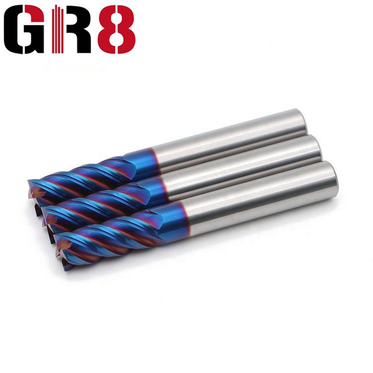 65HRC 4 flautur Flat End Mill